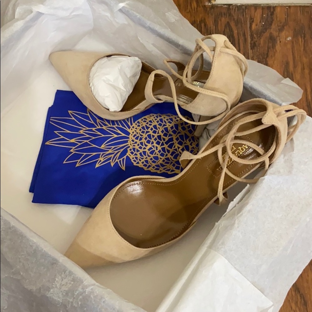 Aquazzura Firenze nude heels